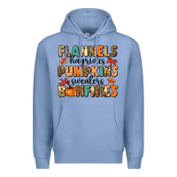 Colony Blue flannels hayrides pumpkinsbonfires Premium Hoodie - MaliasSmallBusiness