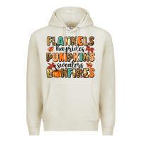 Oatmeal Heather flannels hayrides pumpkinsbonfires Premium Hoodie - MaliasSmallBusiness
