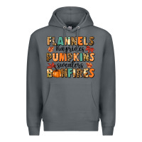 Rock flannels hayrides pumpkinsbonfires Premium Hoodie - MaliasSmallBusiness