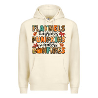 Sandshell flannels hayrides pumpkinsbonfires Premium Hoodie - MaliasSmallBusiness