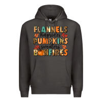 Smoke flannels hayrides pumpkinsbonfires Premium Hoodie - MaliasSmallBusiness