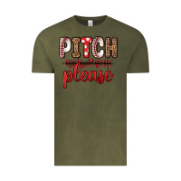 Vintage Olive pitch please Vintage Tee - Zillion Design Studio