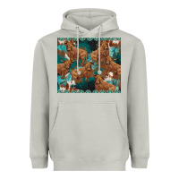 Moon Dust turquoises gemstones cowhide highlands cow Heavyweight Hoodie - BarkalooDesign