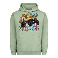 Pigment Oil Green egg crusher monster truck easter Urban Hoodie - Artiststas