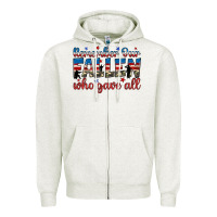 Oatmeal Heather remember our fallen who gave all Zipper Hoodie - JahusDesignShop
