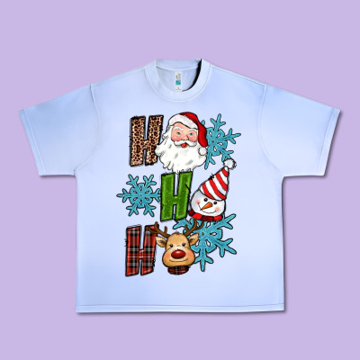 Ho Ho Ho Christmas Urban Heavy Tee Designed By Ranaportraitstore