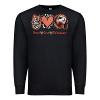 Black Peace Love Dalmatians Premium Sweatshirt - Jasminsmagicworld