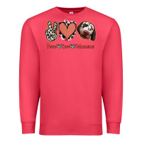 Cardinal Peace Love Dalmatians Premium Sweatshirt - Jasminsmagicworld