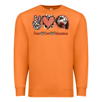 Carrot Peace Love Dalmatians Premium Sweatshirt - Jasminsmagicworld