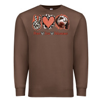 Chestnut Peace Love Dalmatians Premium Sweatshirt - Jasminsmagicworld