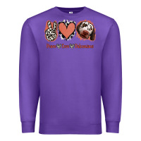 Purple Peace Love Dalmatians Premium Sweatshirt - Jasminsmagicworld