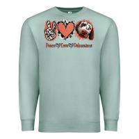 Seafoam Peace Love Dalmatians Premium Sweatshirt - Jasminsmagicworld