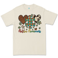 Bone autism awareness leopard cowhide herts puzzle Premium Tee - Artiststas