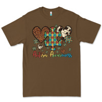 Cacao autism awareness leopard cowhide herts puzzle Premium Tee - Artiststas