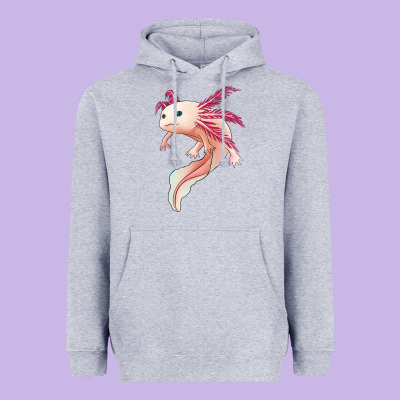 Axolotl Heavyweight Hoodie Designed By Jasminsmagicworld