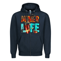 Navy miner life Zipper Hoodie - AdoDesignShop