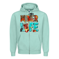 Seafoam miner life Zipper Hoodie - AdoDesignShop
