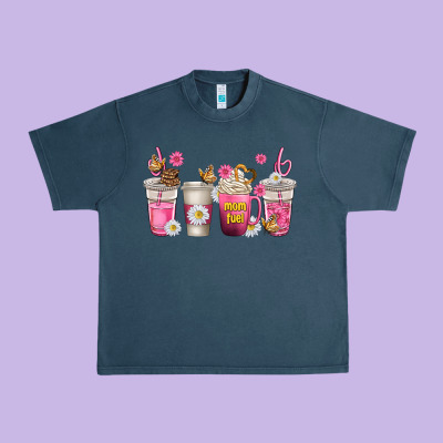 Mom Fuel Coffee Cups Urban Heavy Tee Designed By Texasbilliewilder