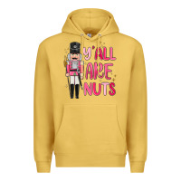 Antique Gold yall are nuts Premium Hoodie - MaliasSmallBusiness