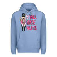 Colony Blue yall are nuts Premium Hoodie - MaliasSmallBusiness