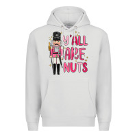 Dove Grey yall are nuts Premium Hoodie - MaliasSmallBusiness