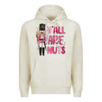 Oatmeal Heather yall are nuts Premium Hoodie - MaliasSmallBusiness