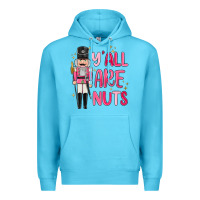 Ocean Blue yall are nuts Premium Hoodie - MaliasSmallBusiness