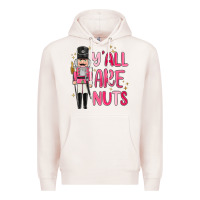Pale Pink yall are nuts Premium Hoodie - MaliasSmallBusiness