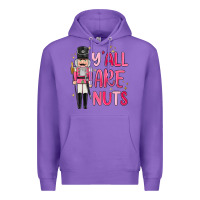 Purple yall are nuts Premium Hoodie - MaliasSmallBusiness