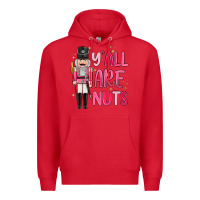 Red yall are nuts Premium Hoodie - MaliasSmallBusiness