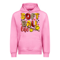 Fuchsia Pink softball life Urban Hoodie - Artiststas