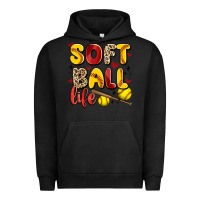 Pigment Black softball life Urban Hoodie - Artiststas
