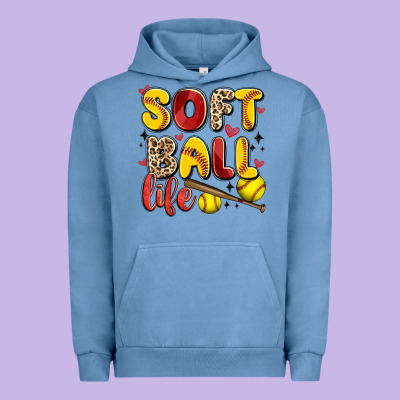 Softball Life Urban Hoodie Designed By Artiststas