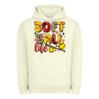 Pigment Pistachio softball life Urban Hoodie - Artiststas