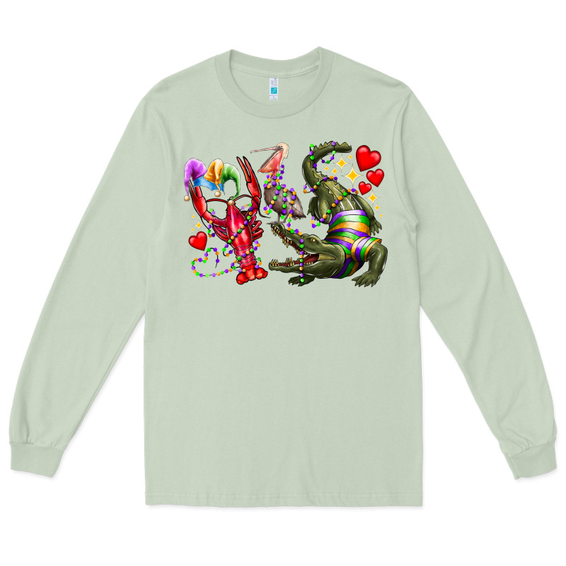 Mardi Gras Long Sleeve Tee by RacoonDesign | Teevron