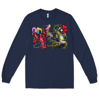 Navy mardi gras Long Sleeve Tee - RacoonDesign
