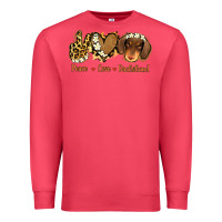Cardinal Peace Love Dachshund Premium Sweatshirt - Jasminsmagicworld
