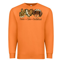 Carrot Peace Love Dachshund Premium Sweatshirt - Jasminsmagicworld