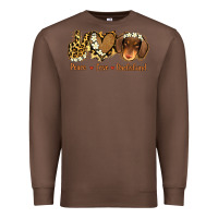Chestnut Peace Love Dachshund Premium Sweatshirt - Jasminsmagicworld