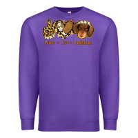 Purple Peace Love Dachshund Premium Sweatshirt - Jasminsmagicworld