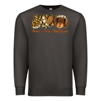 Smoke Peace Love Dachshund Premium Sweatshirt - Jasminsmagicworld