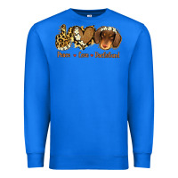 True Royal Peace Love Dachshund Premium Sweatshirt - Jasminsmagicworld