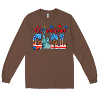 Chestnut all american girl Long Sleeve Tee - AdoDesignShop