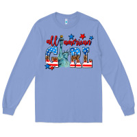 Colony Blue all american girl Long Sleeve Tee - AdoDesignShop