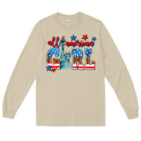 Mushroom all american girl Long Sleeve Tee - AdoDesignShop