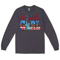 Smoke all american girl Long Sleeve Tee - AdoDesignShop