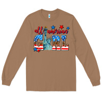 Toasted Coconut all american girl Long Sleeve Tee - AdoDesignShop