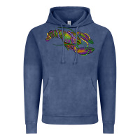 Vintage Denim Mardi Gras Crawfish Vintage Hoodie - RanaPortraitStore