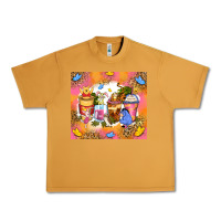 Peanut Butter cartoon characters coffee cups Urban Heavy Tee - Zillion Design Studio