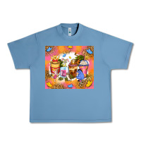 Pebble Blue cartoon characters coffee cups Urban Heavy Tee - Zillion Design Studio